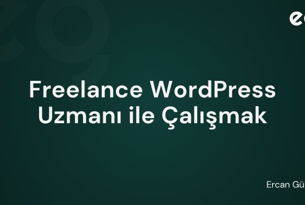 freelance wordpress uzmani - Ercan Gülçay