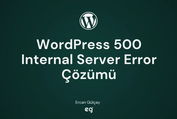 WordPress 500 internal server error dahili sunucu hatası kesin çözümü kapak görseli