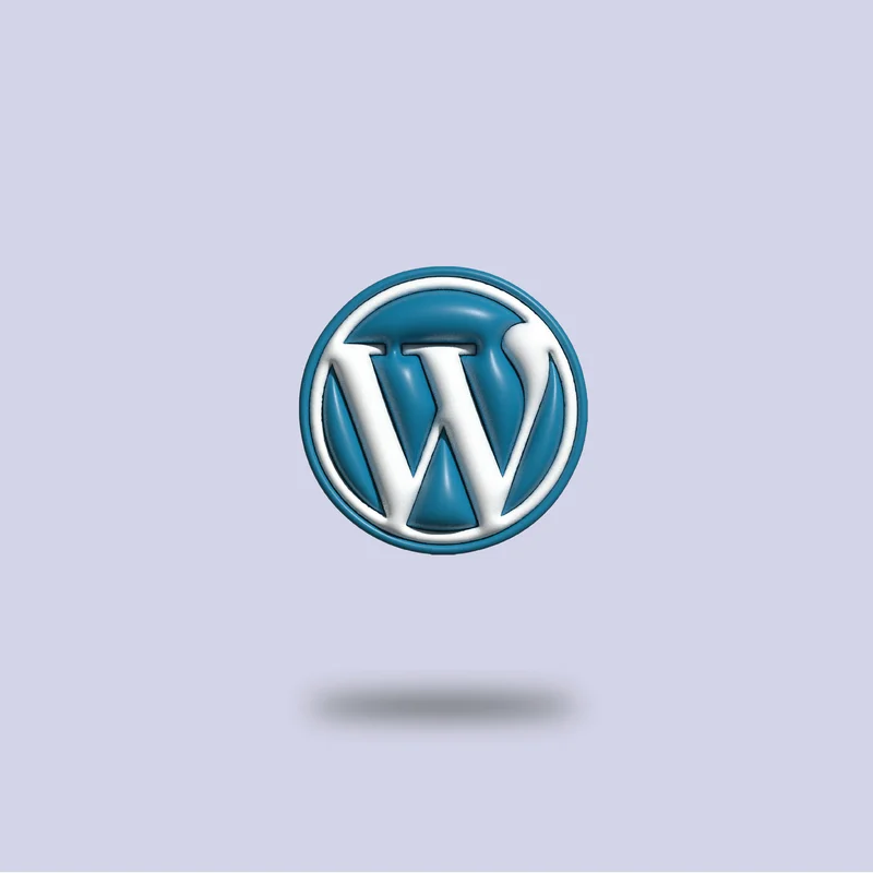 Mavi beyaz WordPress logosu ve kurumsal web çözümleri